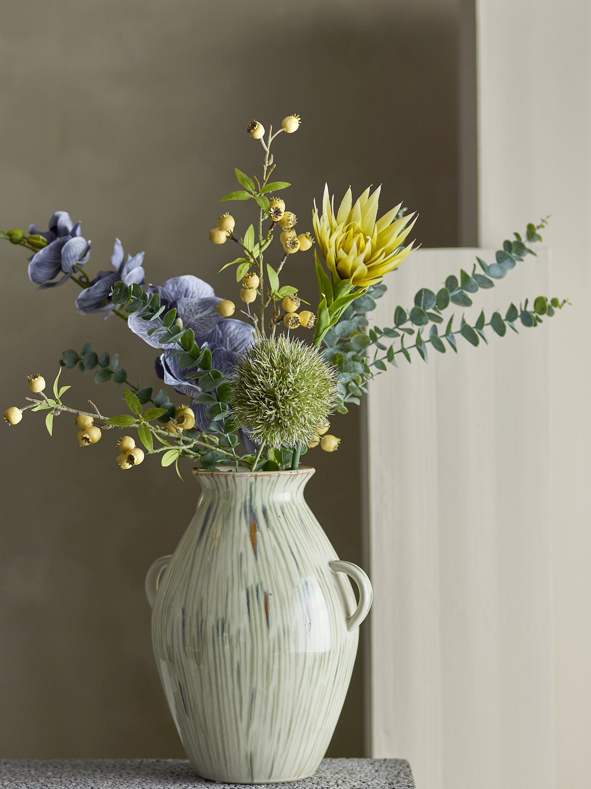 Eucalyptus Stilk, Grøn, Kunstige Blomster, D19xH76 cm