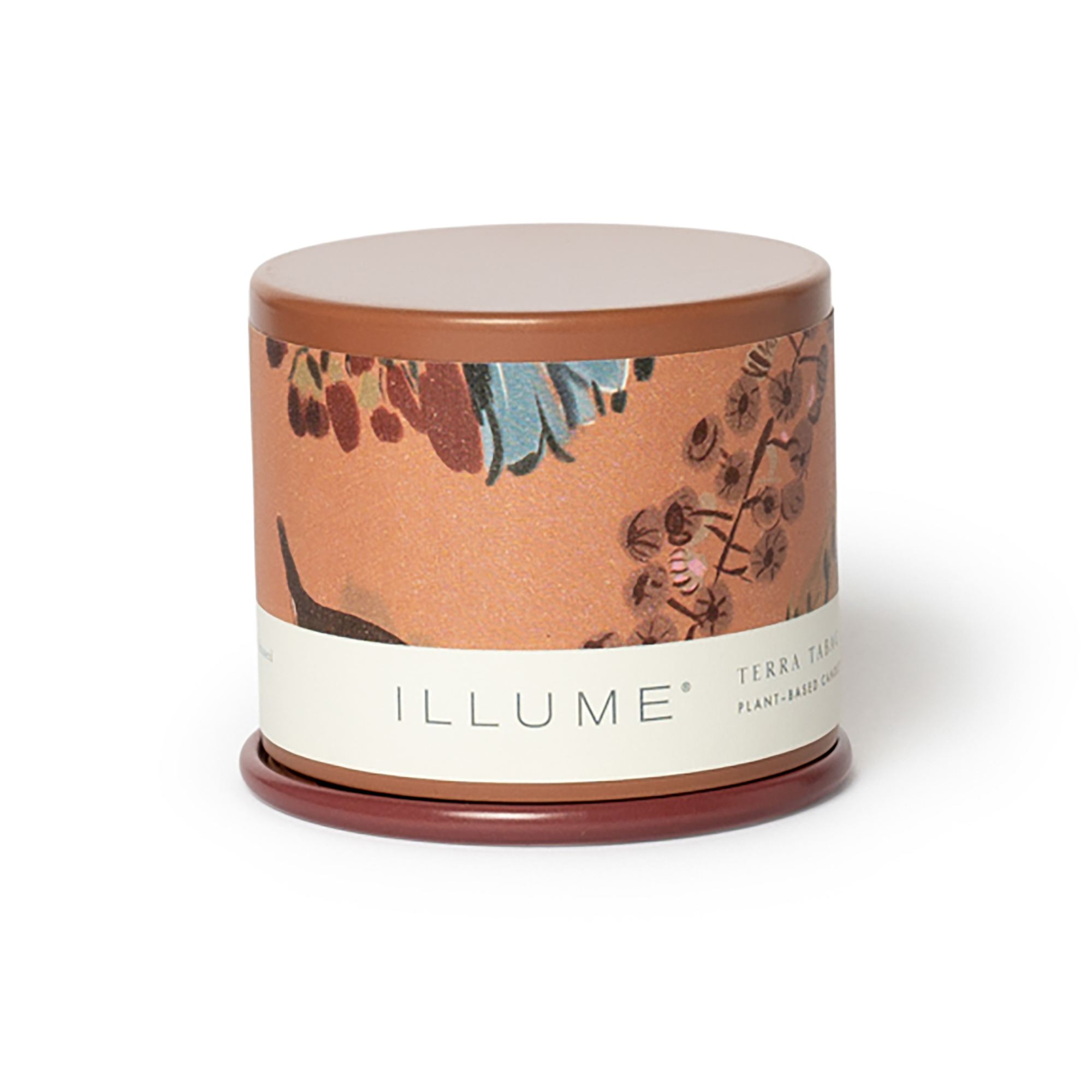 Bloomingville - Terra Tabac Demi Vanity Tin Duftlys, Brun,, 85 G. - 20 Hours - D6,5xH5,7 cm