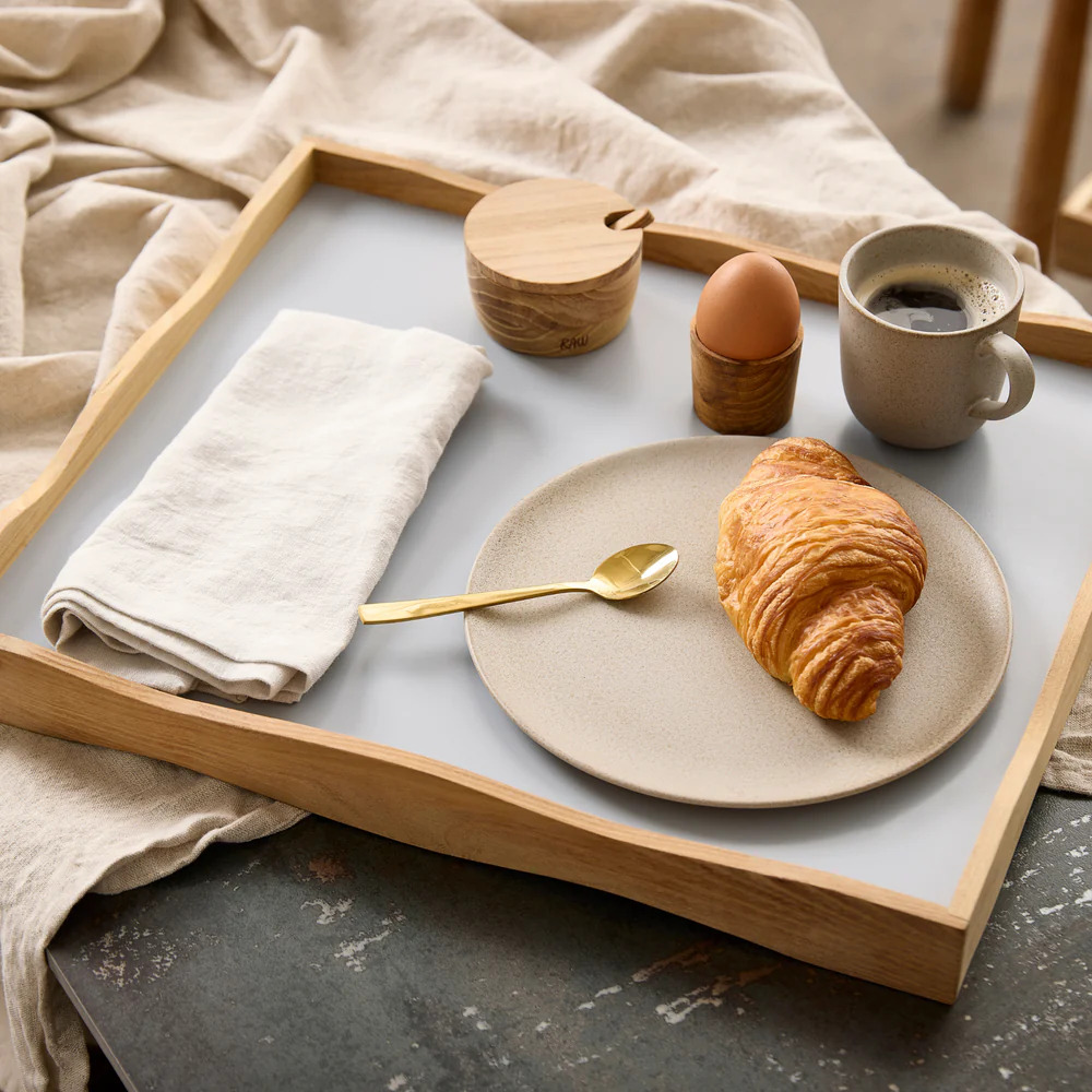 RAW Teak - bakke vendbar 45x38x4,5 cm. tykkelse 0,9 cm