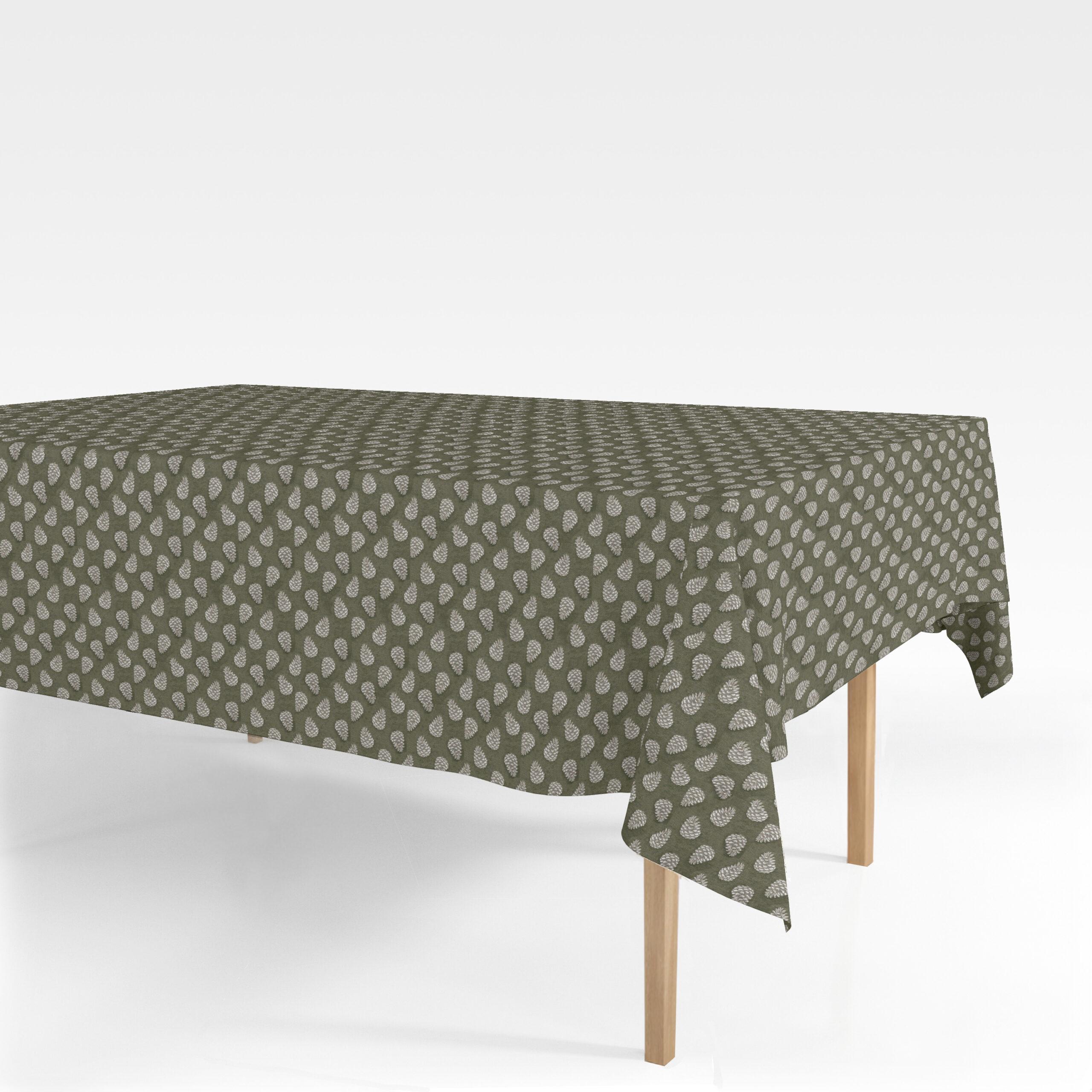 Engholm Textiles - Akryldug med Antiskrid - Turku Grøn 140 cm - i metermål