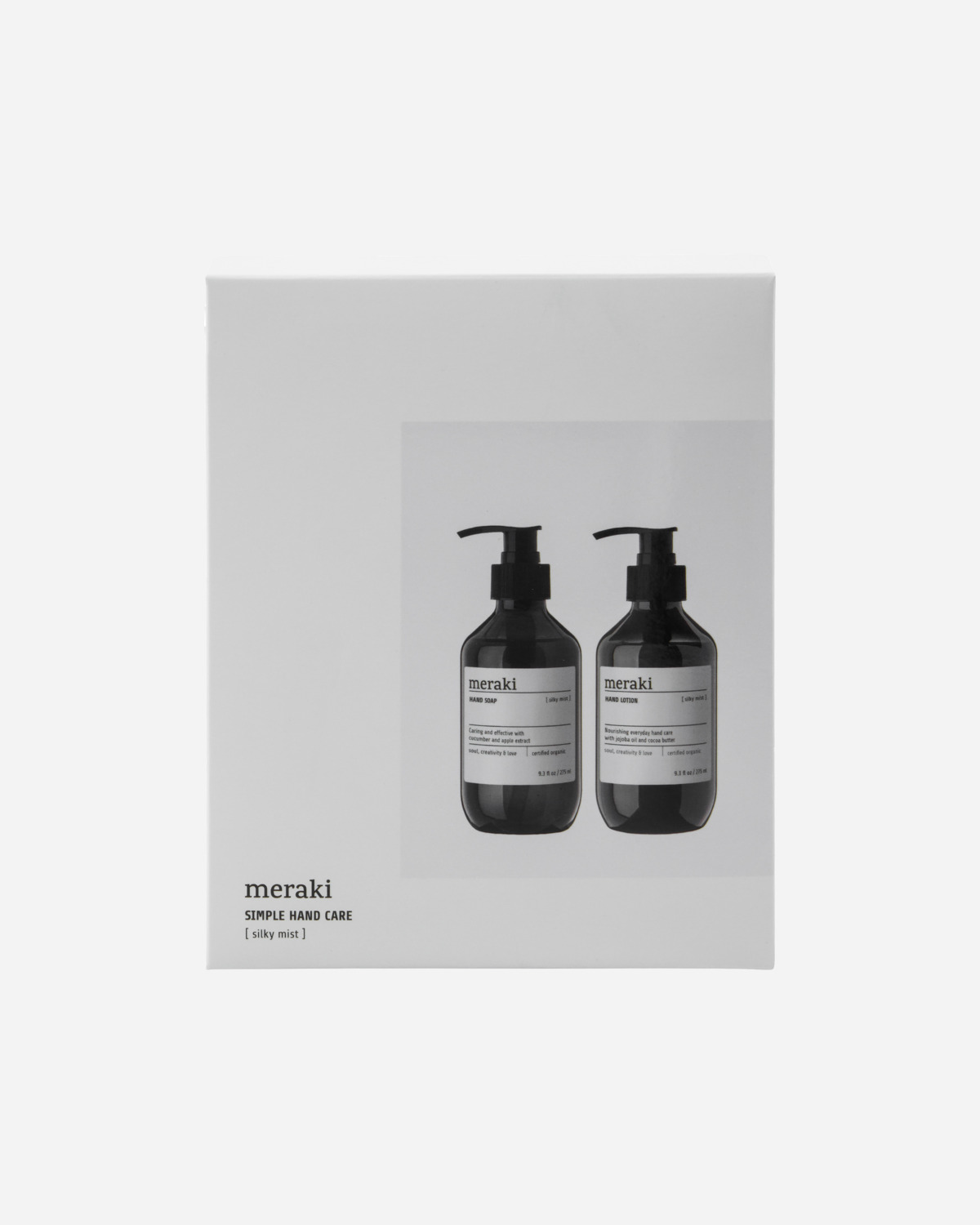 Meraki - Gaveæske, Silky Mist, Simple hand care, 275 ml billede