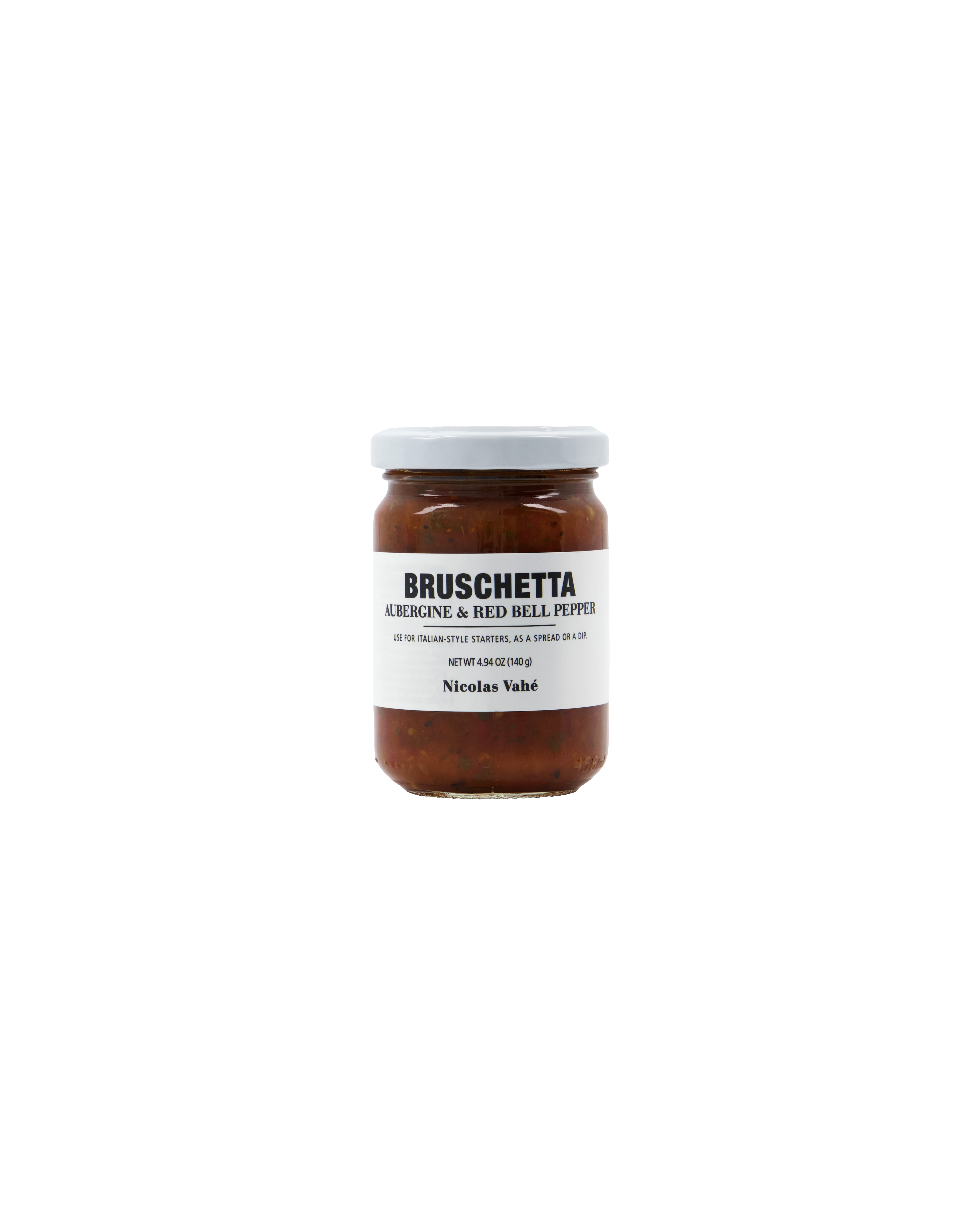 Bruschetta, Aubergine & red bell pepper, 140 g