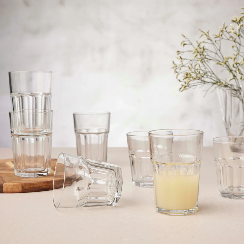 ATELIER - GRANIT glas 18 dele sæt -6 x 36 cl + 6 x 28 cl + 6 x 5 cl