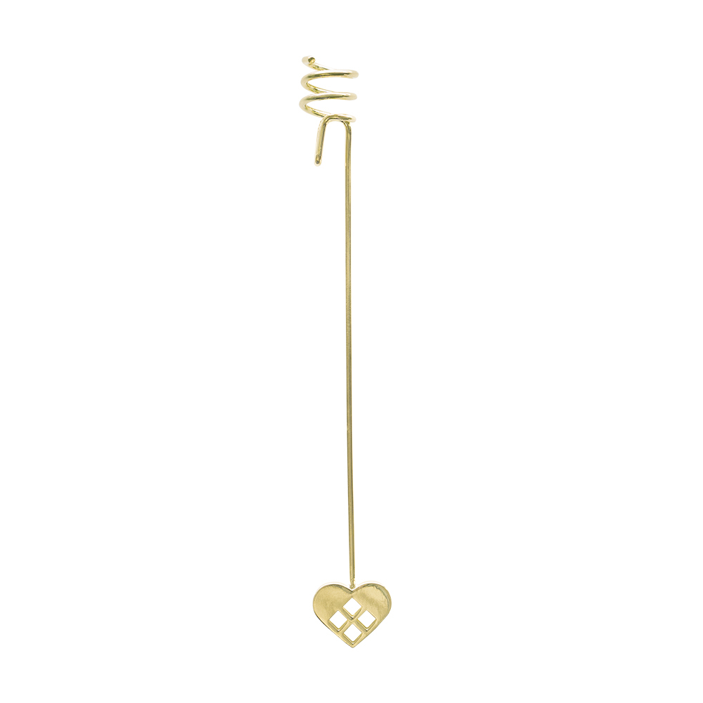 AIRies hjerte lysholder, guld* AIRies hjerte lysholder, guld*