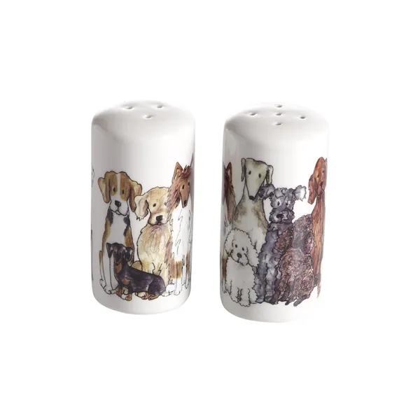 Salt/Peber sæt Hund, H.8 cm