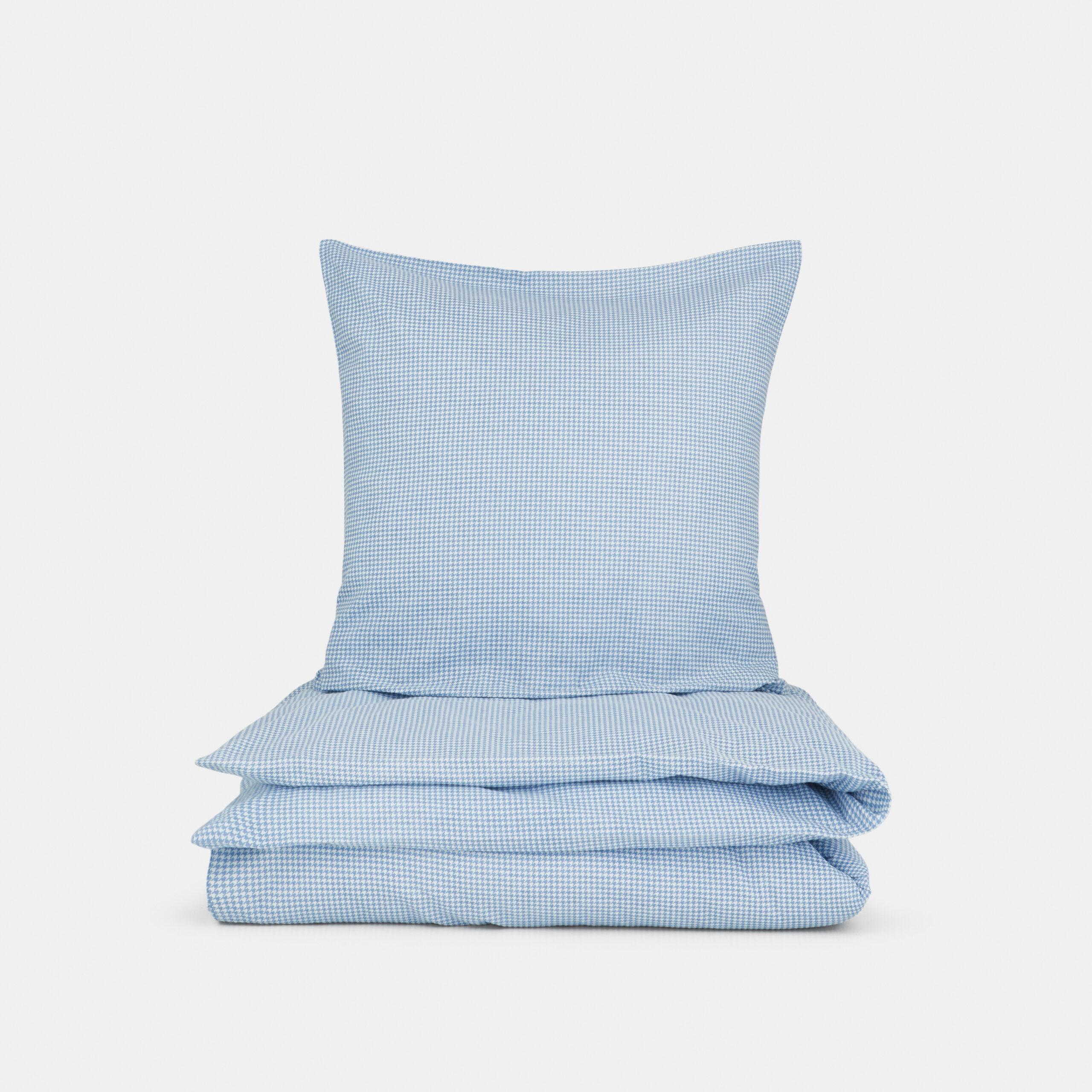 Engholm Textiles - Sengesæt Julie Flonel Blue 140x220cm