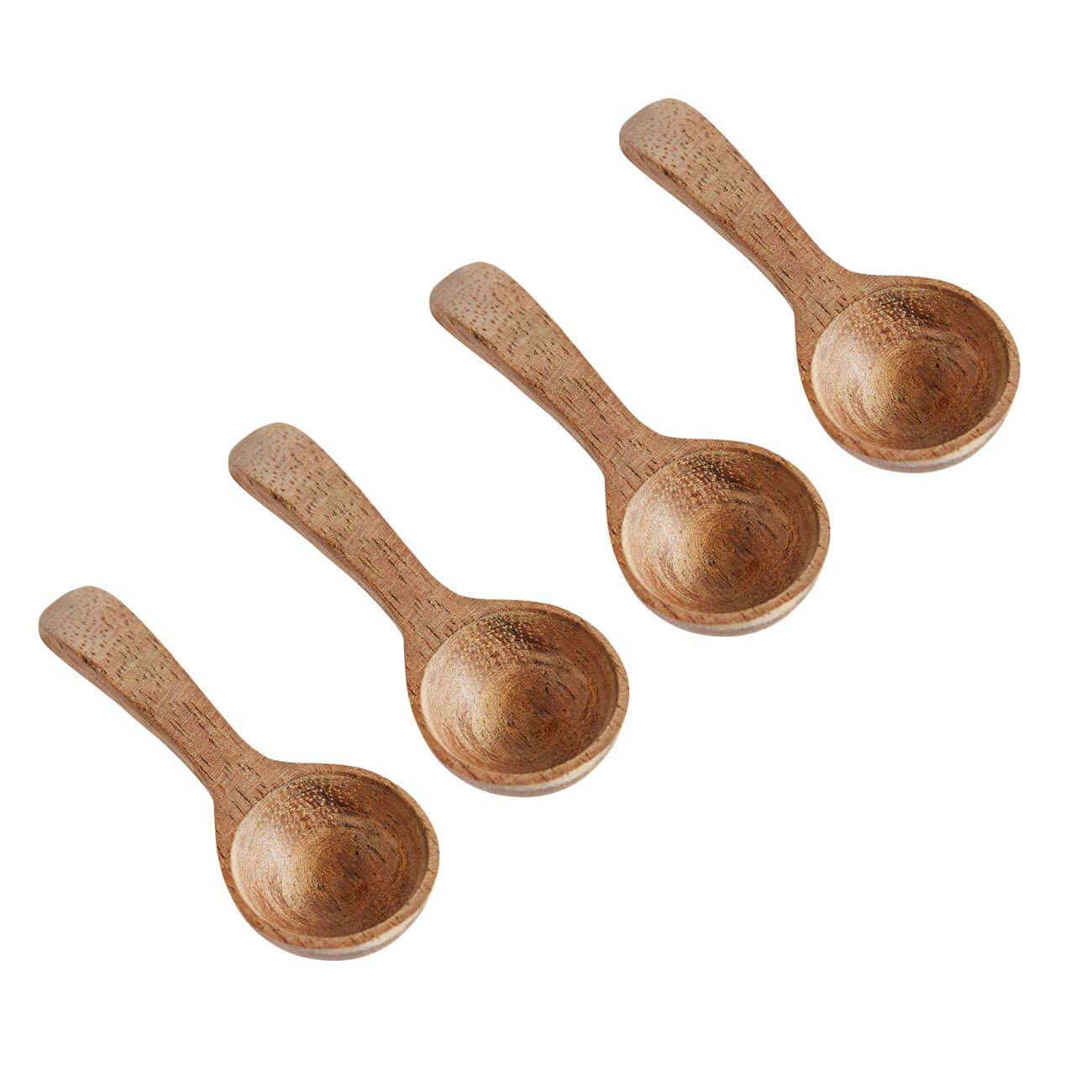 Muubs - Ske 4 stk. Salt - Natur Teak billede