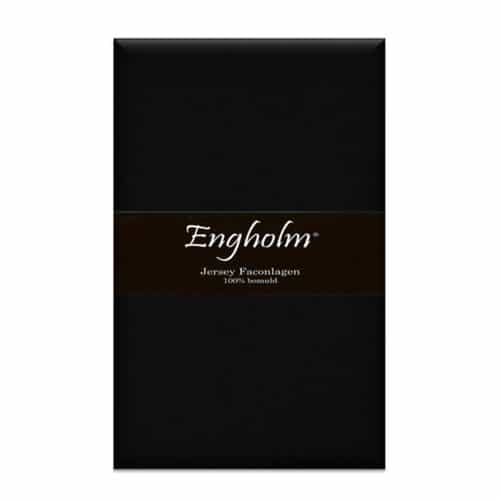 Engholm Textiles - , Jersey faconlagen, 90x200x20 cm, Sort