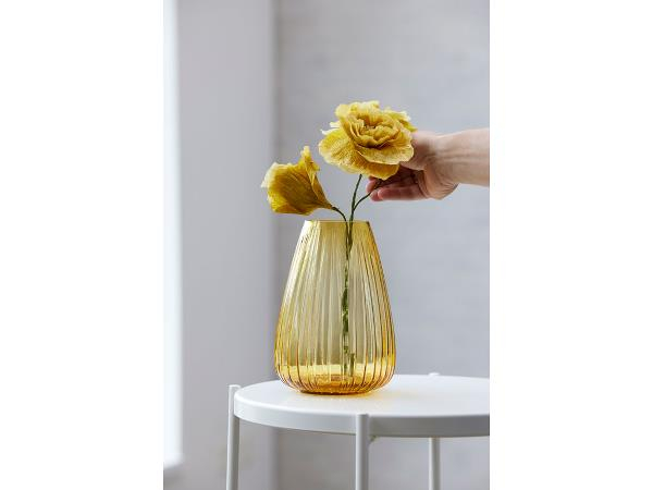 BITZ Kusintha Vase 22 cm Amber