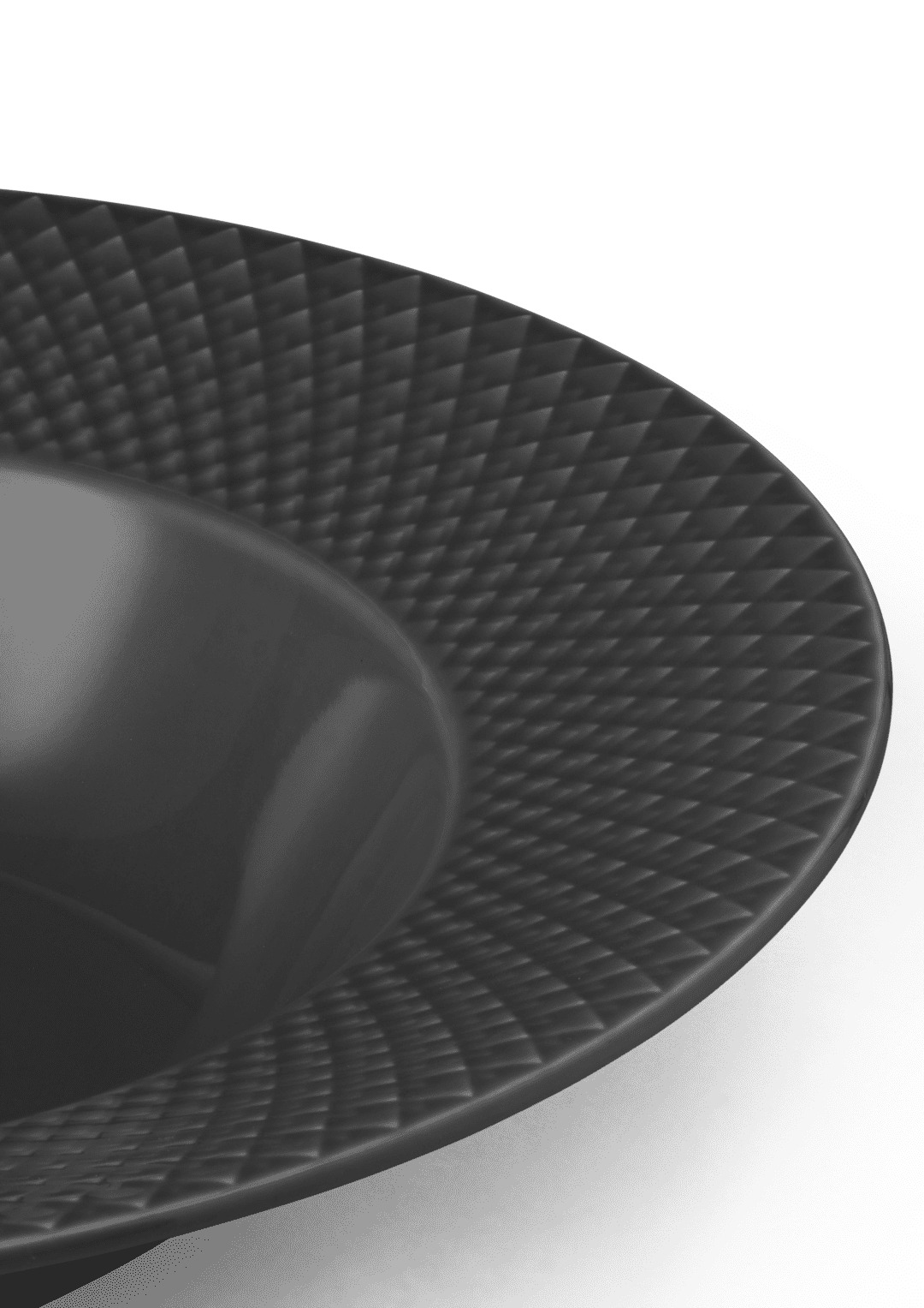 Rhombe Earth Dyb tallerken Ø24.5 cm slate Rhombe Earth Dyb tallerken Ø24.5 cm slate