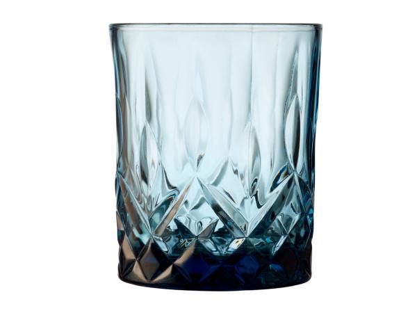 Lyngby Glas Sorrento Whiskyglas 32 cl 4 stk. Blå
