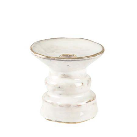 Villa Collection Lysestage Dia. 11 x 11 cm Hvid*