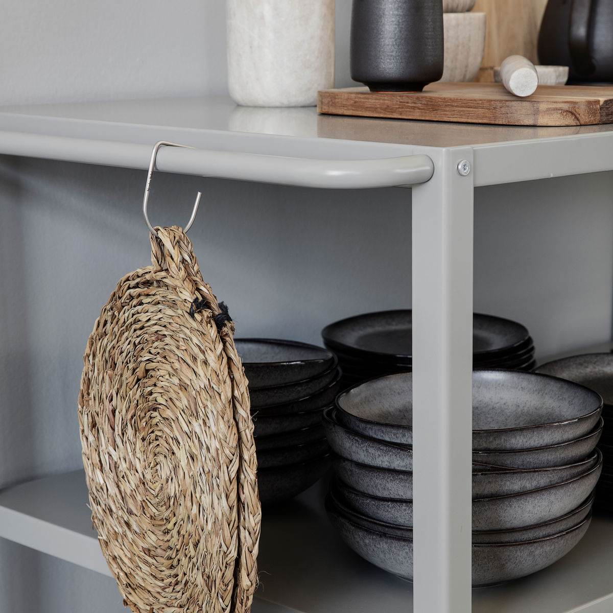Rullebord, Display Rack, Grå