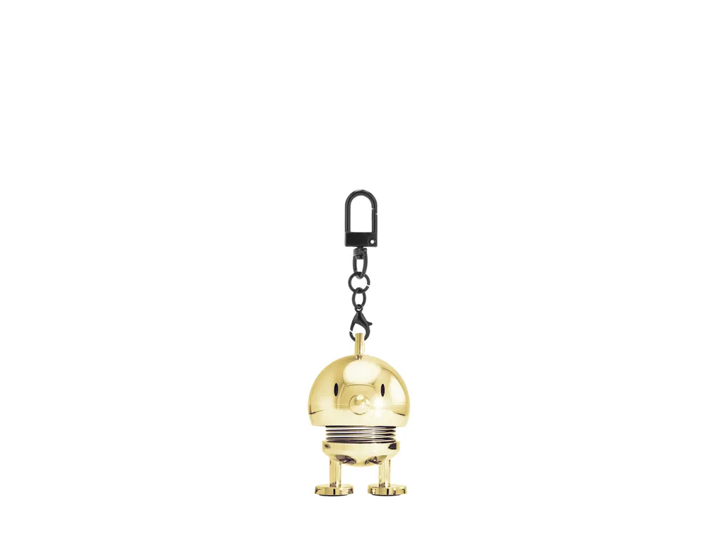 Hoptimist - Bag charm, 4x3,4x5,9 cm, Guld billede