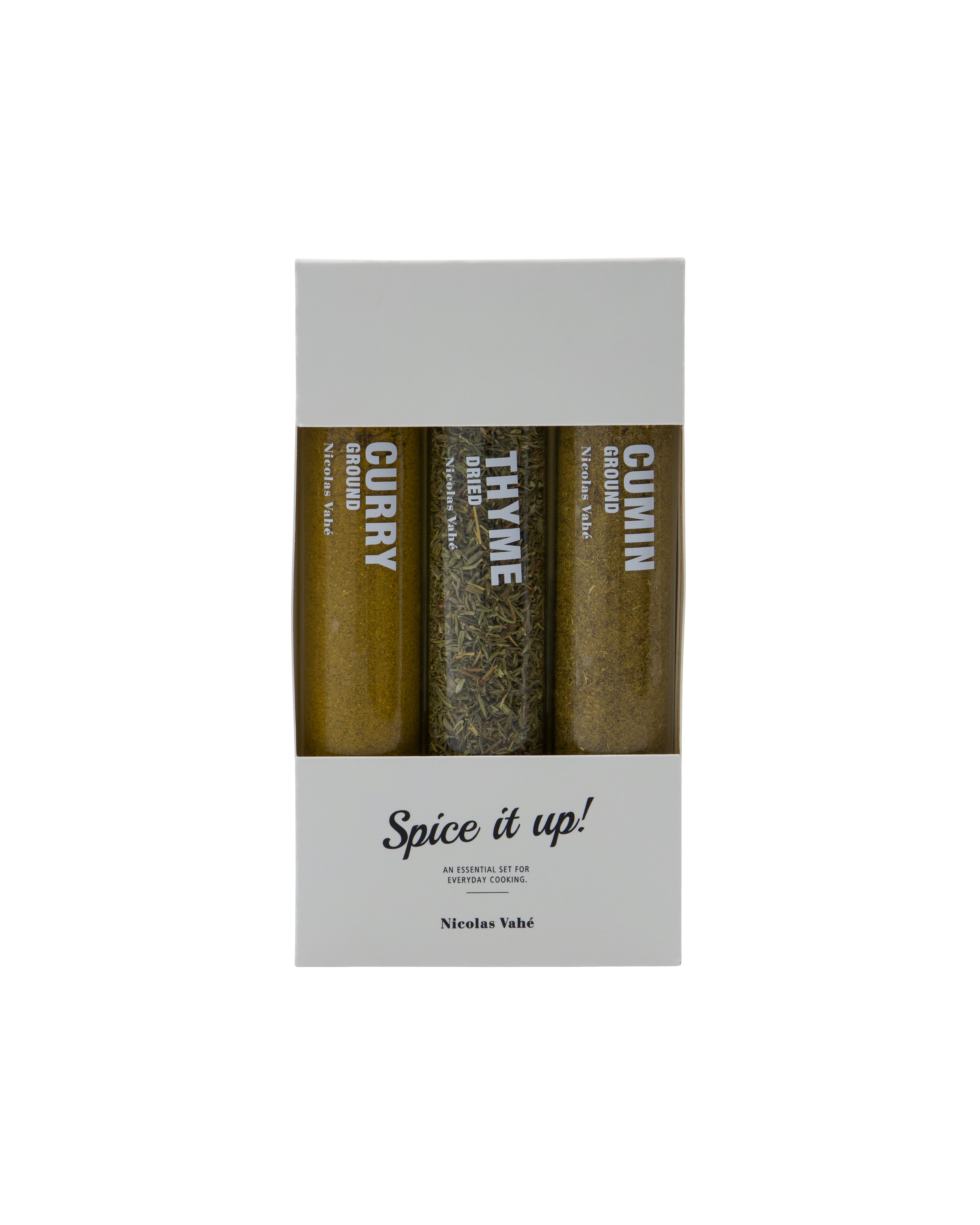 Nicolas Vahé - Spices, Curry, thyme, cumin, 43|15|42 g|g|g
