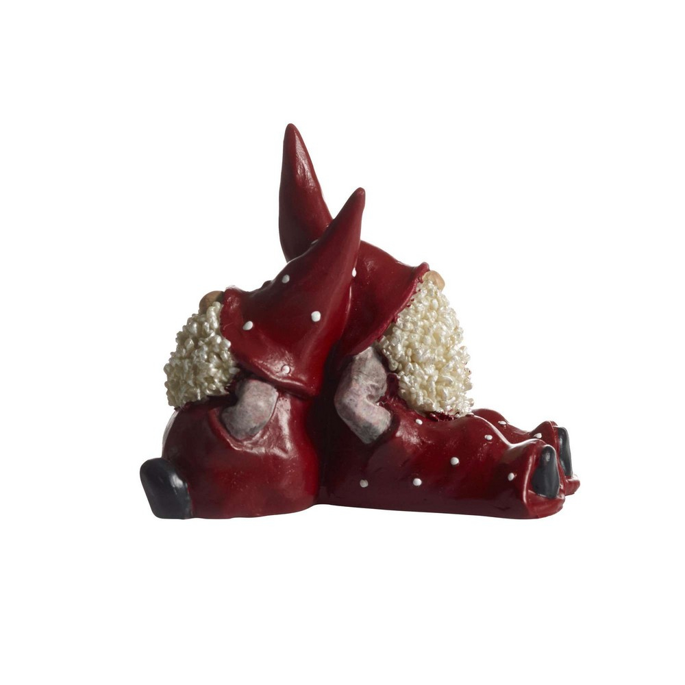 Nääsgränsgården - Siddende nisser Elmer og Max, H 7,3 cm