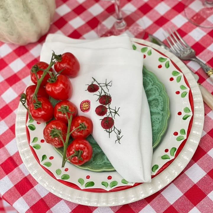 Langkilde & Søn - Serviet med tomater, 50 x 50cm, 2 stk