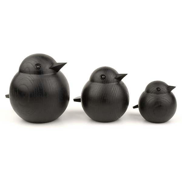 Papa Sparrow, sort eg, large Papa Sparrow, sort eg, large