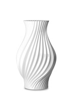 Lyngby Porcelæn - Twist Vase H25 cm hvid porcelæn