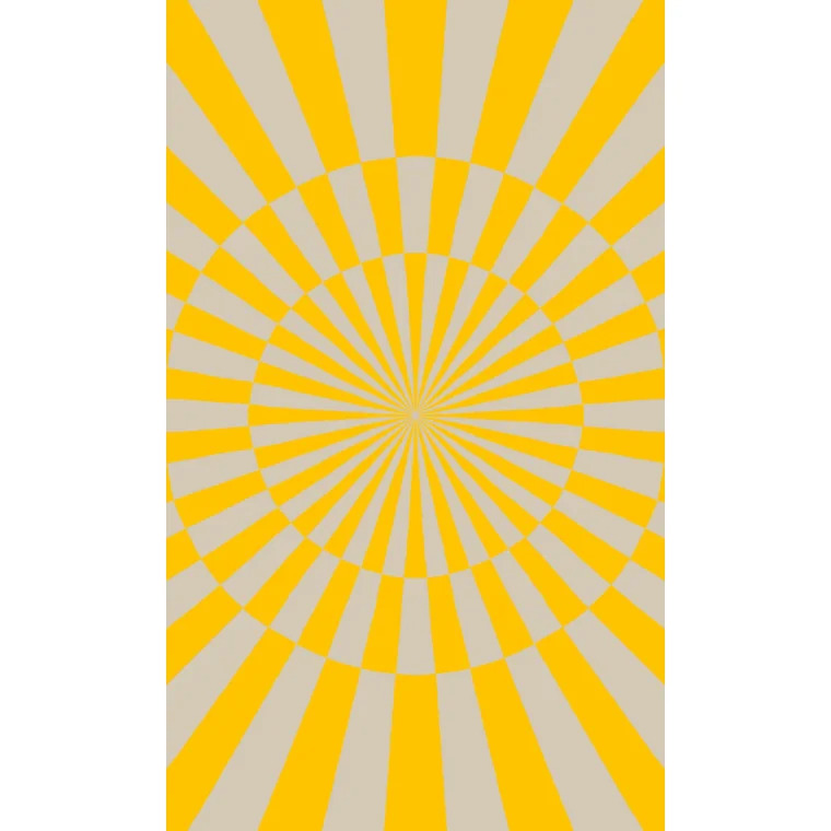 Langkilde & Søn Cirkus dug gul 140x240cm