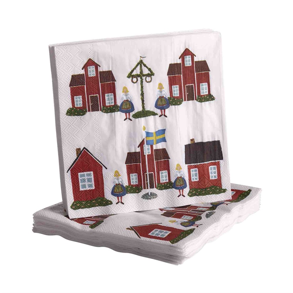 Nääsgränsgården - Paper napkins A taste of Sweden 20pcs, 33x33cm