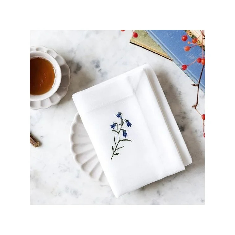 Langkilde & Søn - Flora serviet med klokkeblomst