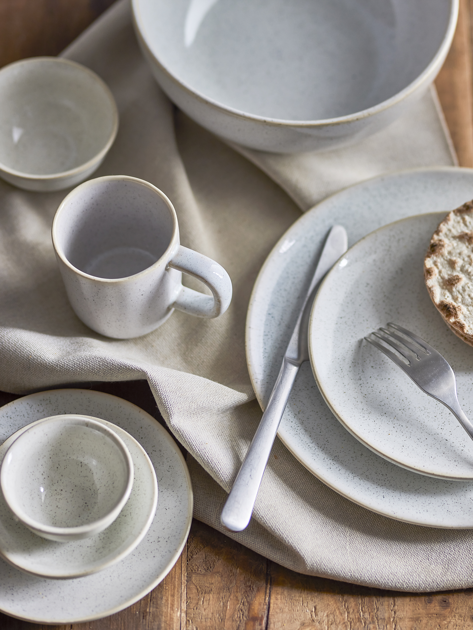 Addison Skål, Hvid, Stentøj, D11xH3 cm