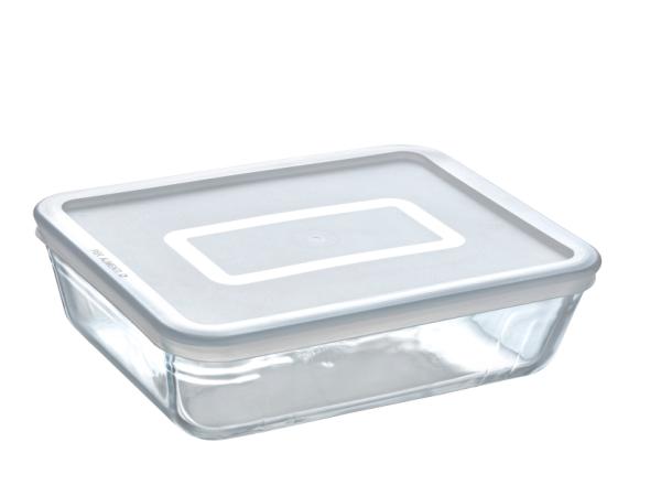 Pyrex & Ôcuisine - Pyrex Cook & Freez Fad rektangulært m/låg 24 x 19 x 8 cm Klar