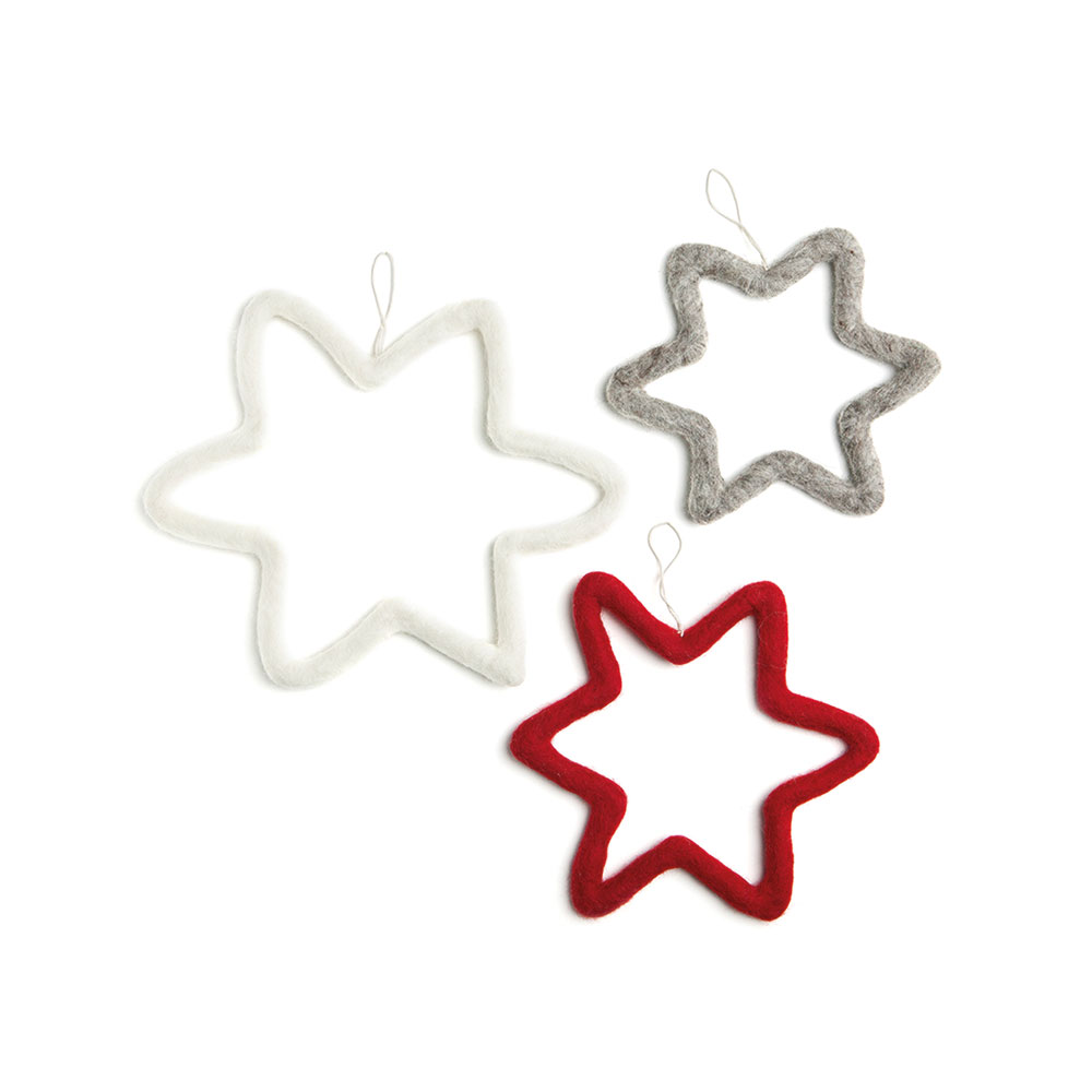 Køb de smukke filt stjerne fra Én Gry & Sif lige her og byd julen ...