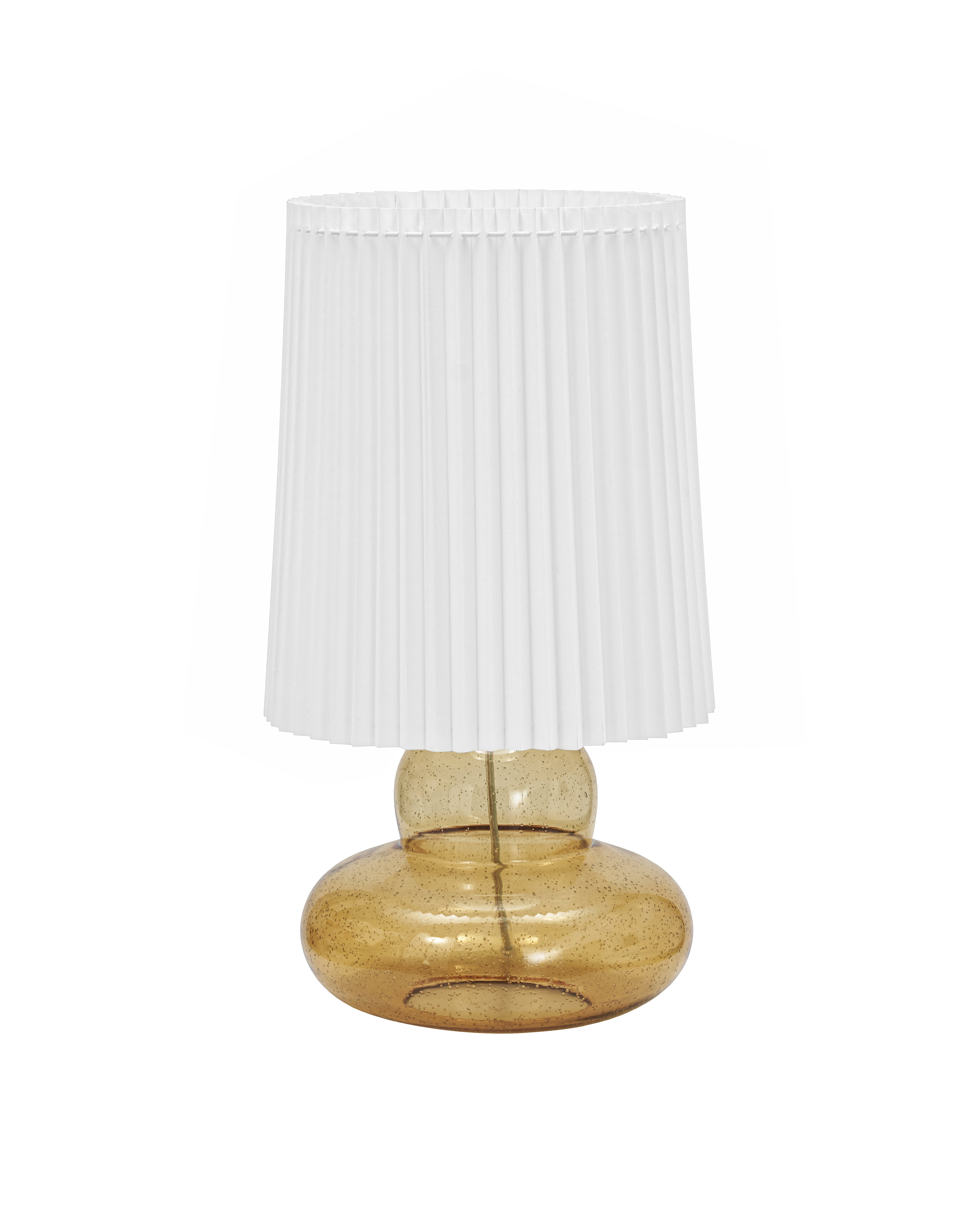 House Doctor - Bordlampe inkl. lampeskærm, Ribe, Amber