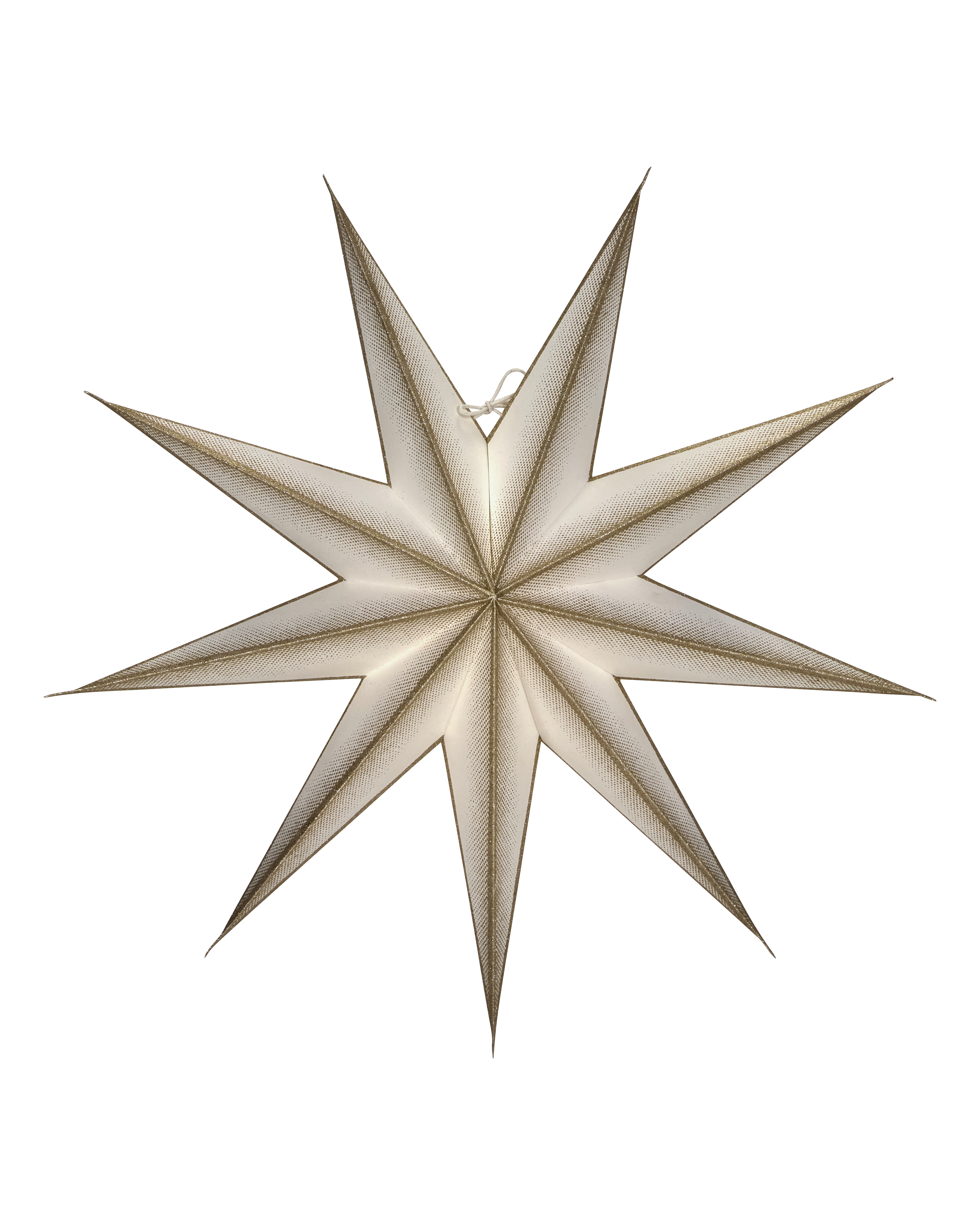 House Doctor - Stjerne, 9 Point, Råhvid, Champagne