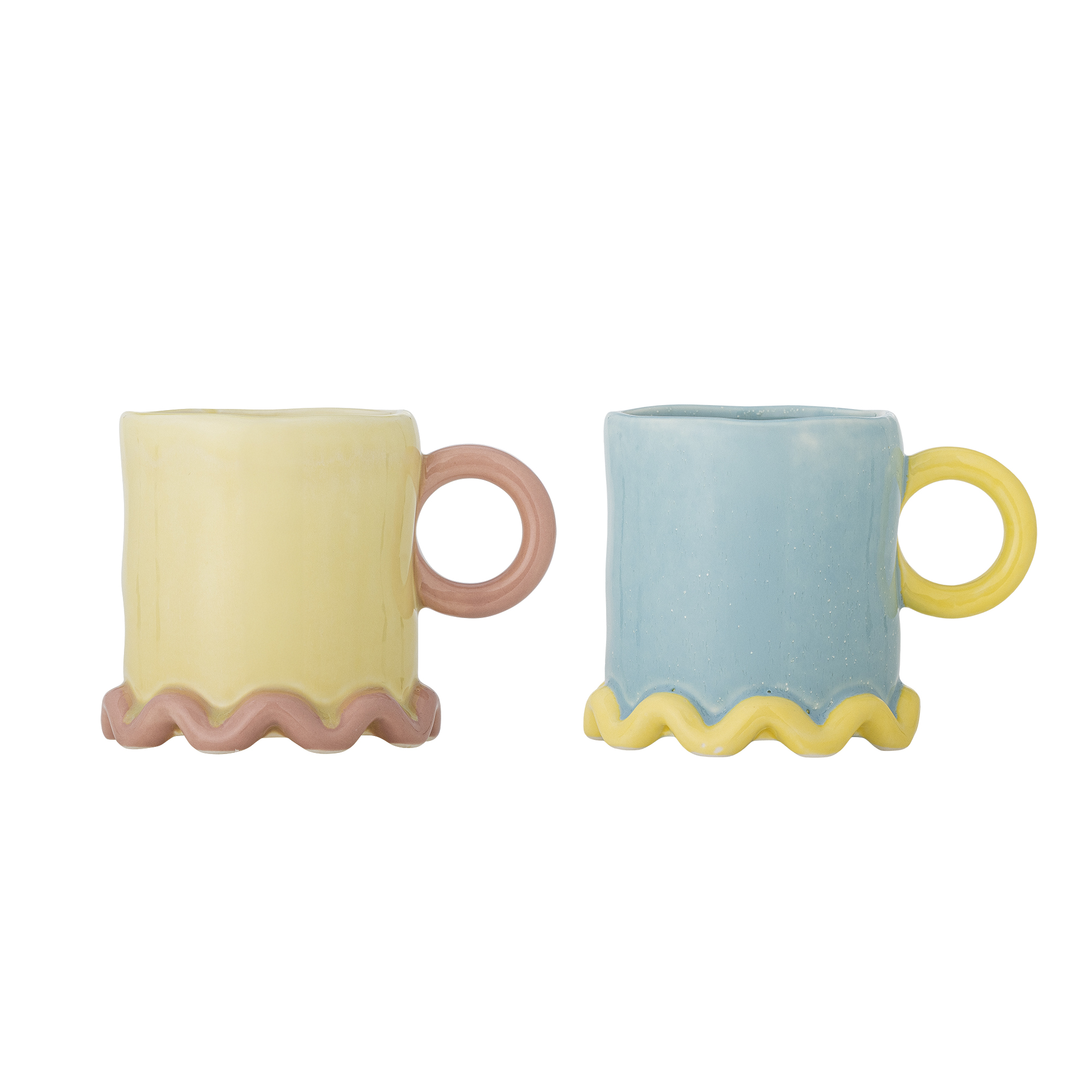 Bloomingville - Polly Krus, Multifarvet, Stentøj, D10xH10 cm, Set of 2