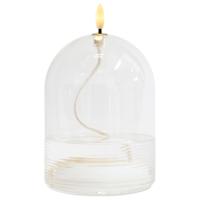 Dea Olielampe, Klar, H15 x Ø11 cm