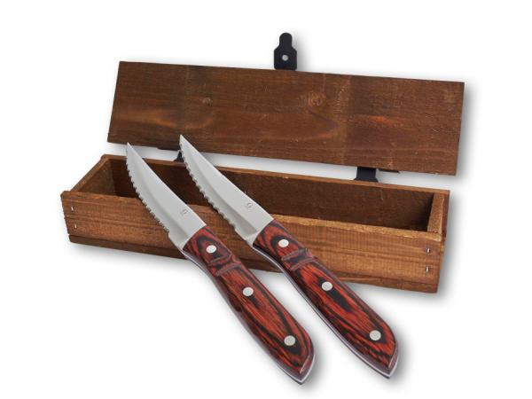 Gense Old farmer classic Steakkniv xl 23,5 cm 2 stk. Træ/Stål