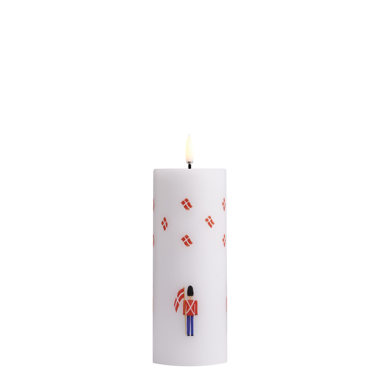 LED pillar celebration candle DK, Smooth 5,8 x 15,2 cm