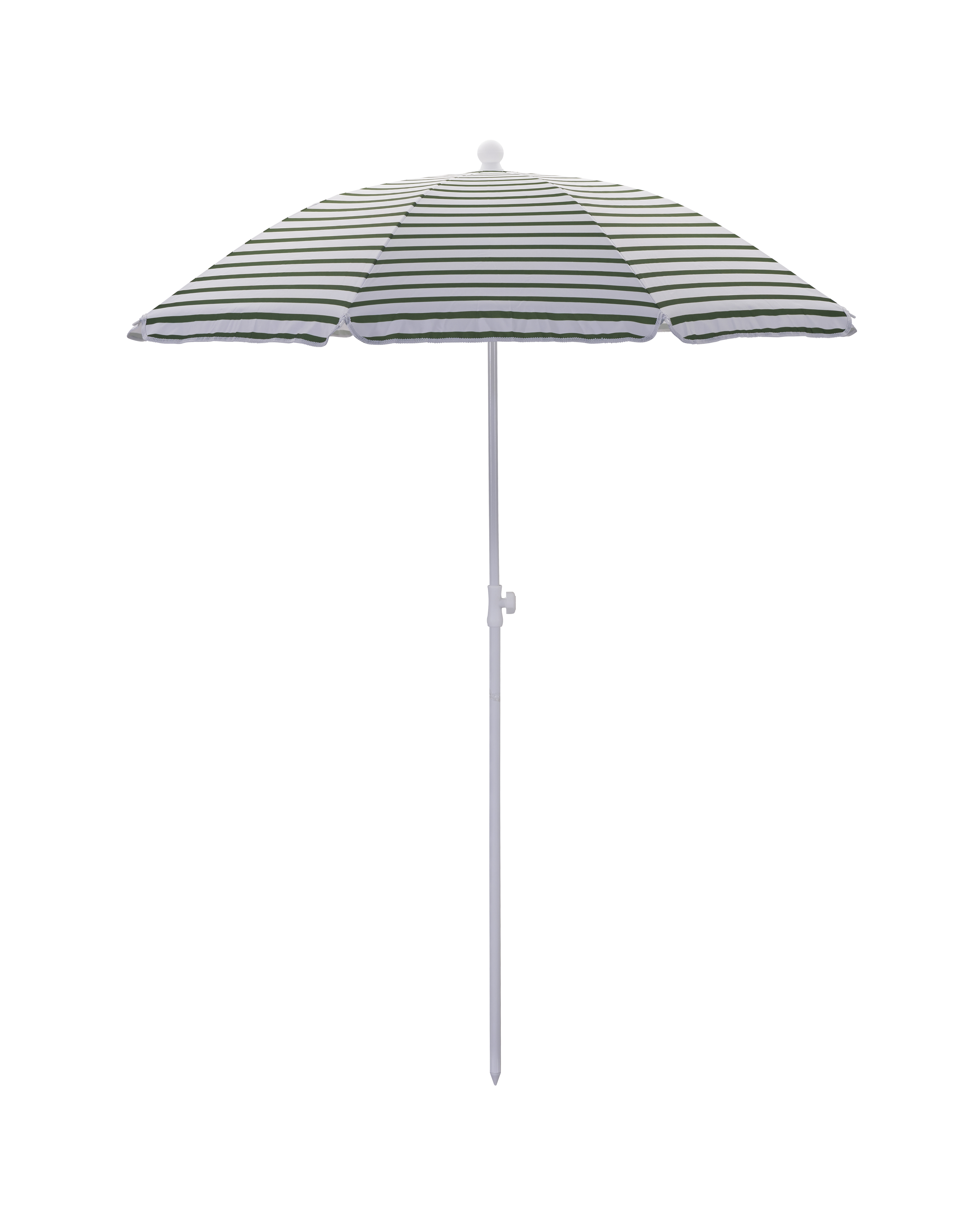 House Doctor - Strandparasol, Oktogon, Grøn, Hvid billede