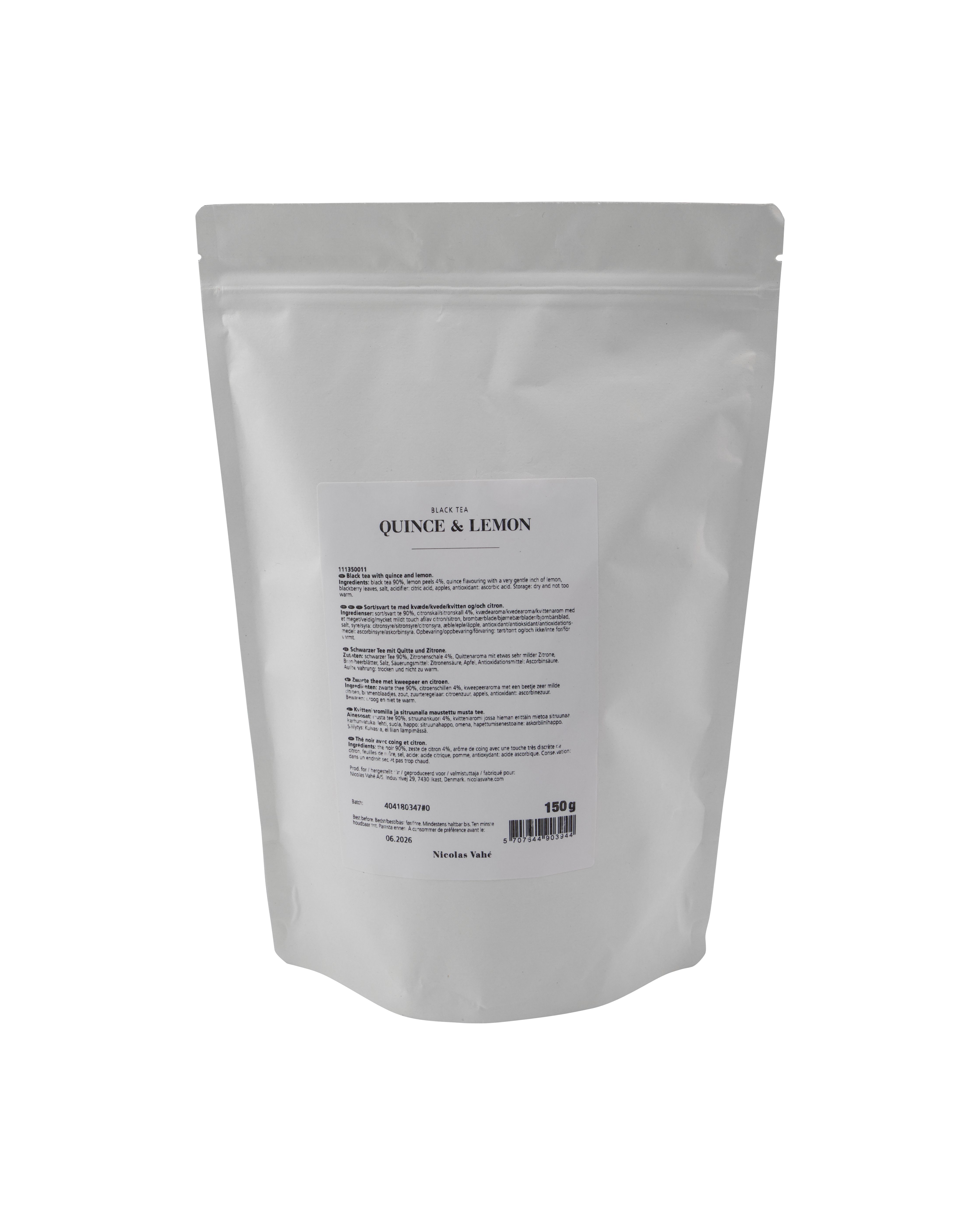 Nicolas Vahé - Black tea, Quince & lemon, 150 g