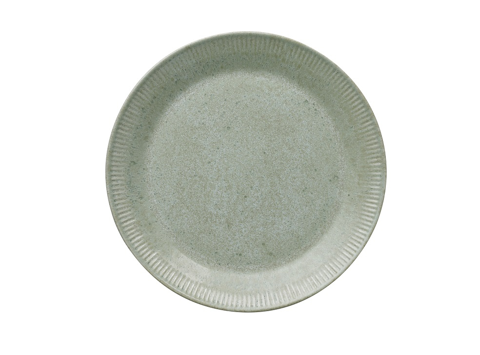 Knabstrup, tallerken, olivengrøn, Ø 27 cm