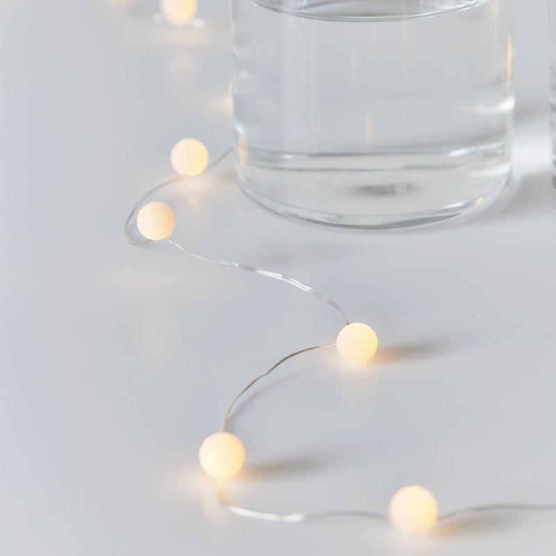 Sirius - Ally Kugle, 20 LED, hvid