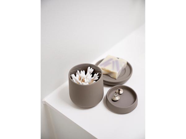 Boîte Céramique Nova One Avec Couvercle ZONE DENMARK - Pot Rangement 290ml Mandarin 8,4 X 10,5 Cm