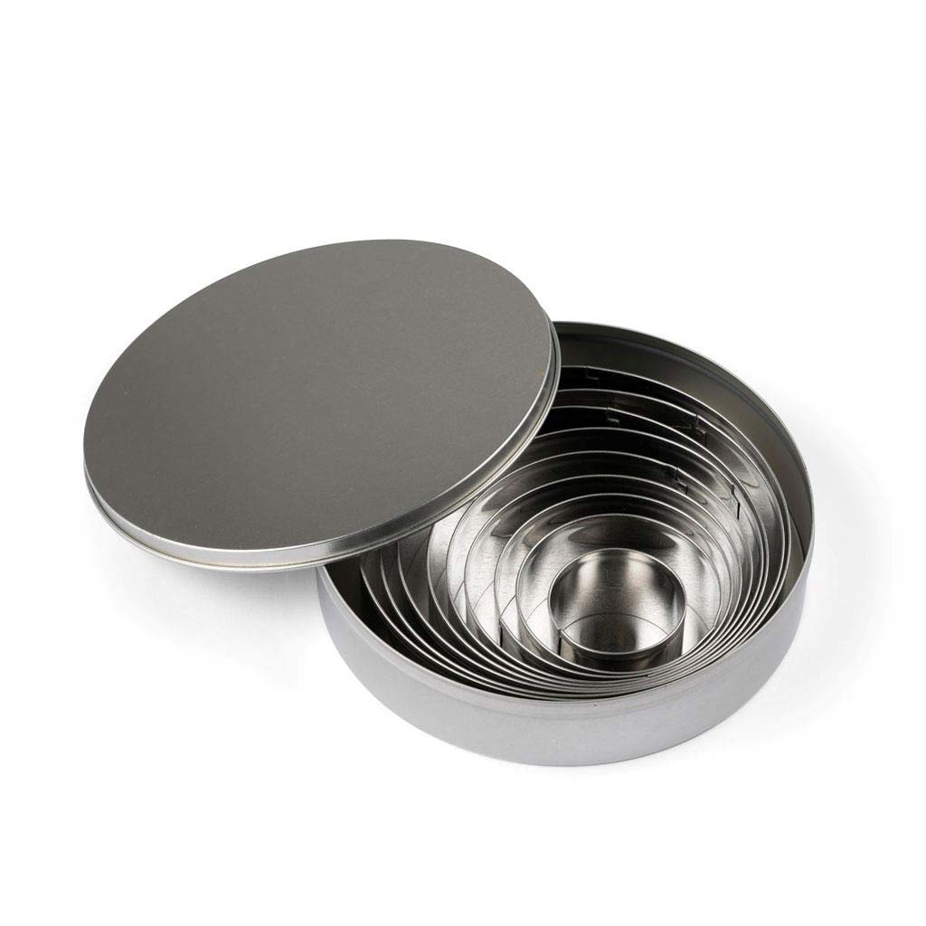 Blomsterbergs Udstikkersæt rund 9 stk. stål Blomsterbergs Udstikkersæt rund 9 stk. stål