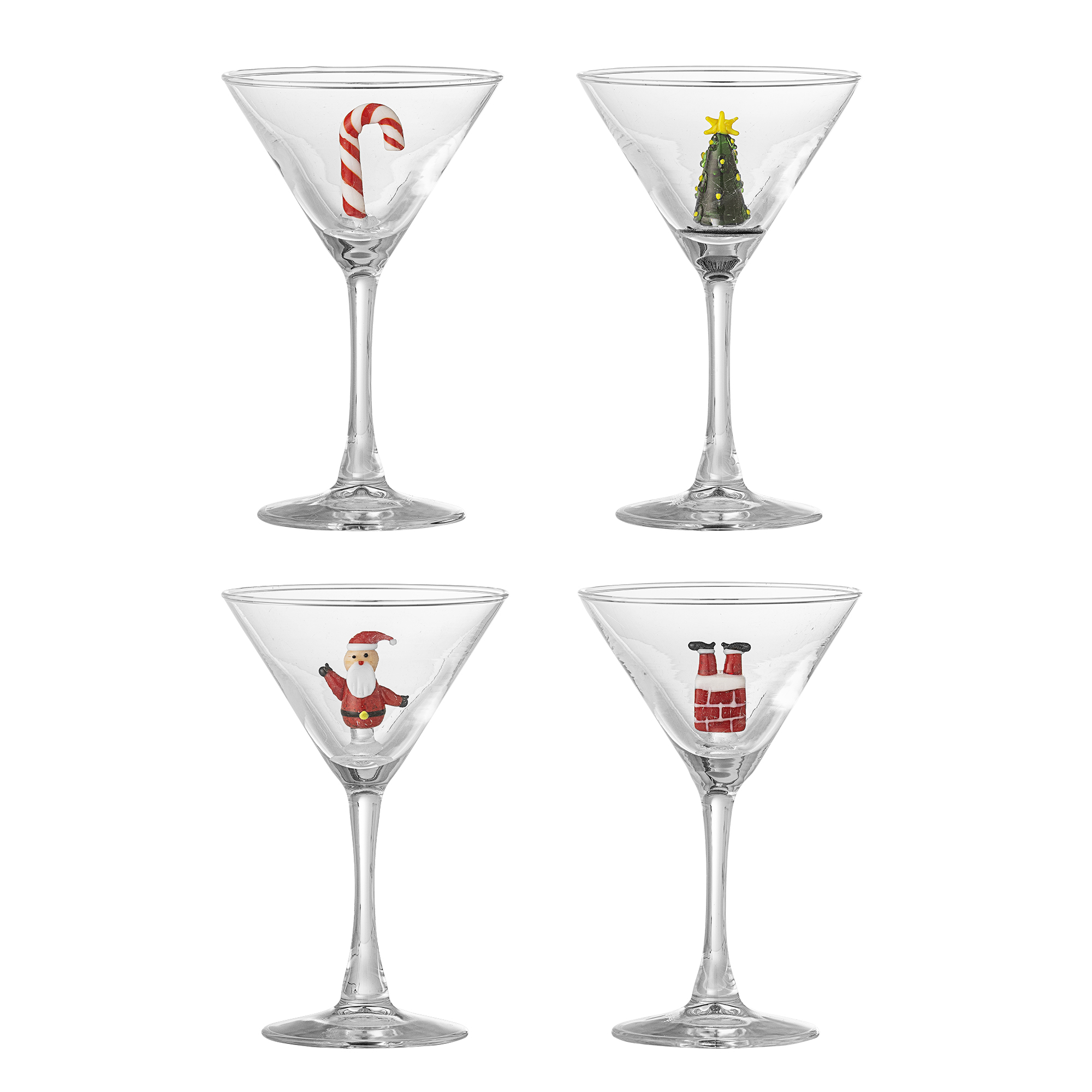 Bloomingville - Misa Cocktail Glas, Multipack, Klar, Glas, D9xH16 cm, Set of 4