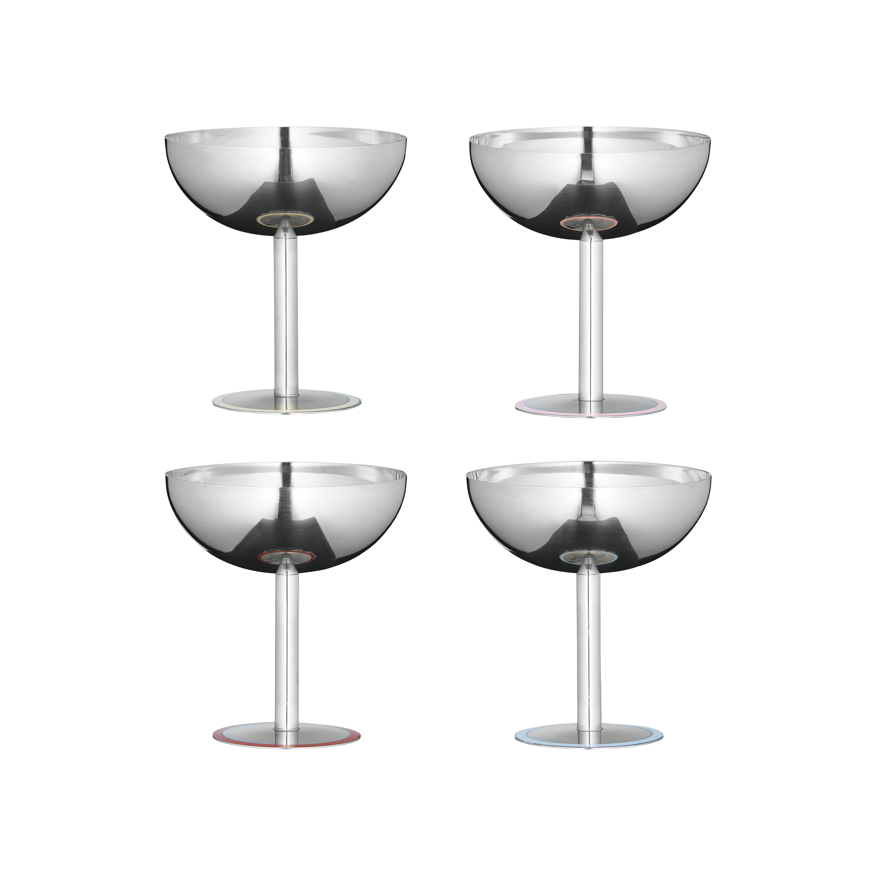 Aida - Lido - ice cup steel  4 stk. mikspakke 4 stk 20 cl