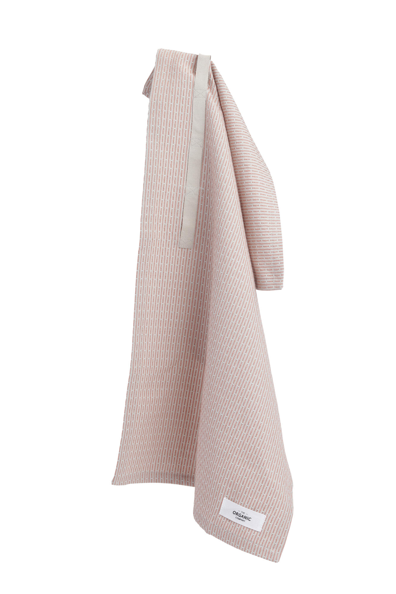 Håndklæde - Lys beige / lyserød 35 x 60 cm