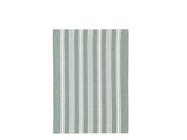 Bastian Tekstiler Eco Stripe Viskestykke recycle 70 x 50 cm Green Bay