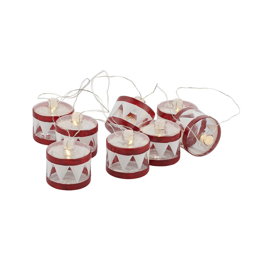 Elly Drum Garland, rød/klar Elly Drum Garland, rød/klar