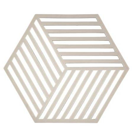 ZONE Denmark - Zone Hexagon Bordskåner 16 x 14 x 0,9 cm Varm grå