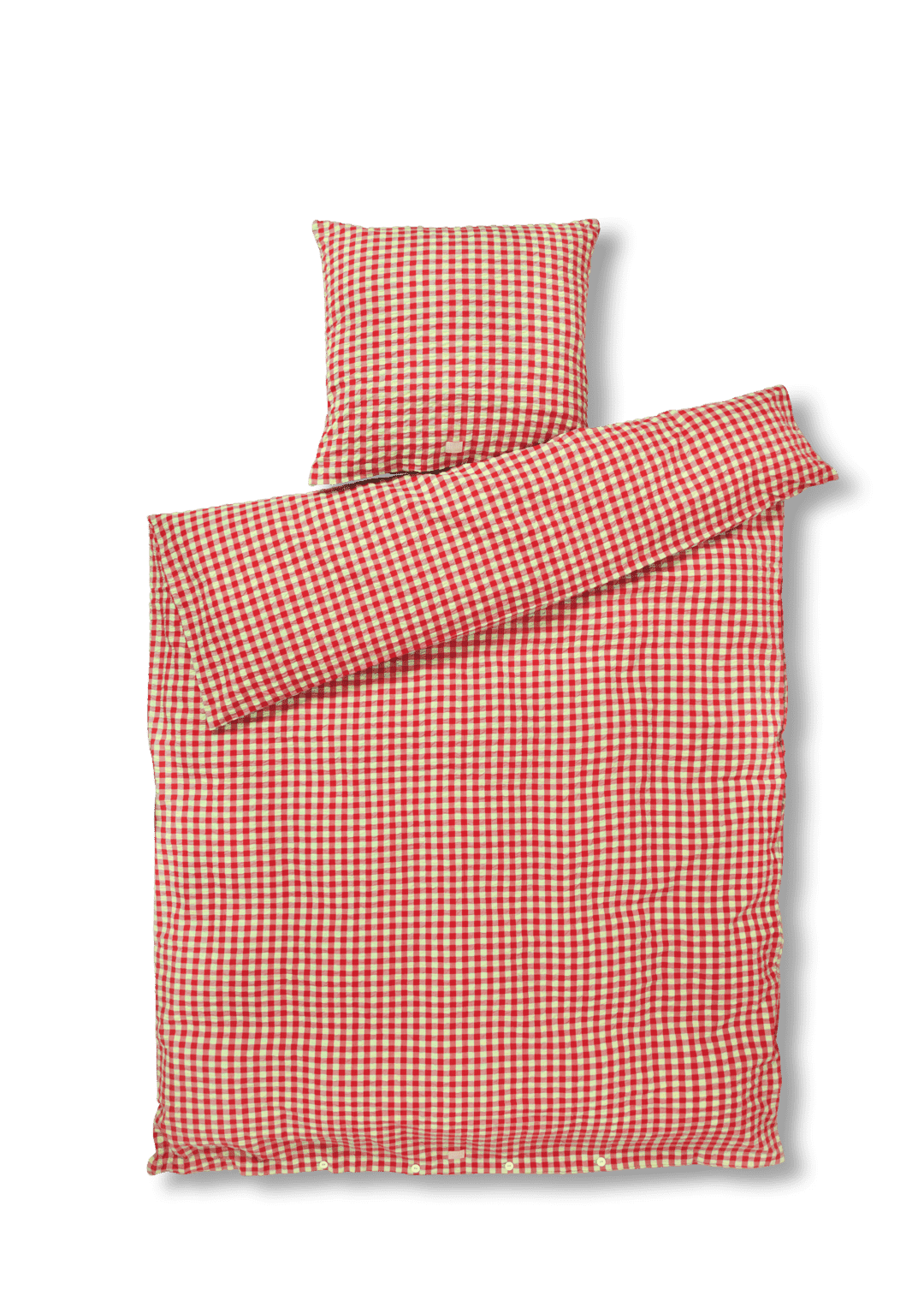 Juna - Bæk & Bølge Sengetøj 140x200 cm rød/gul