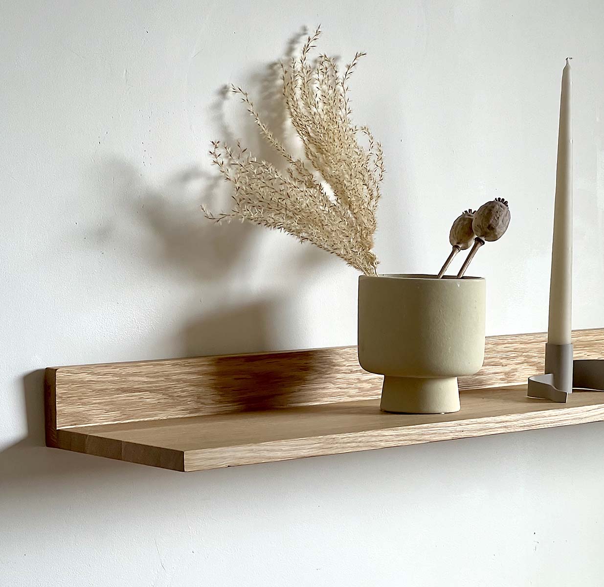 MOUD Home OAK væghylde i egetræ - 60 cm