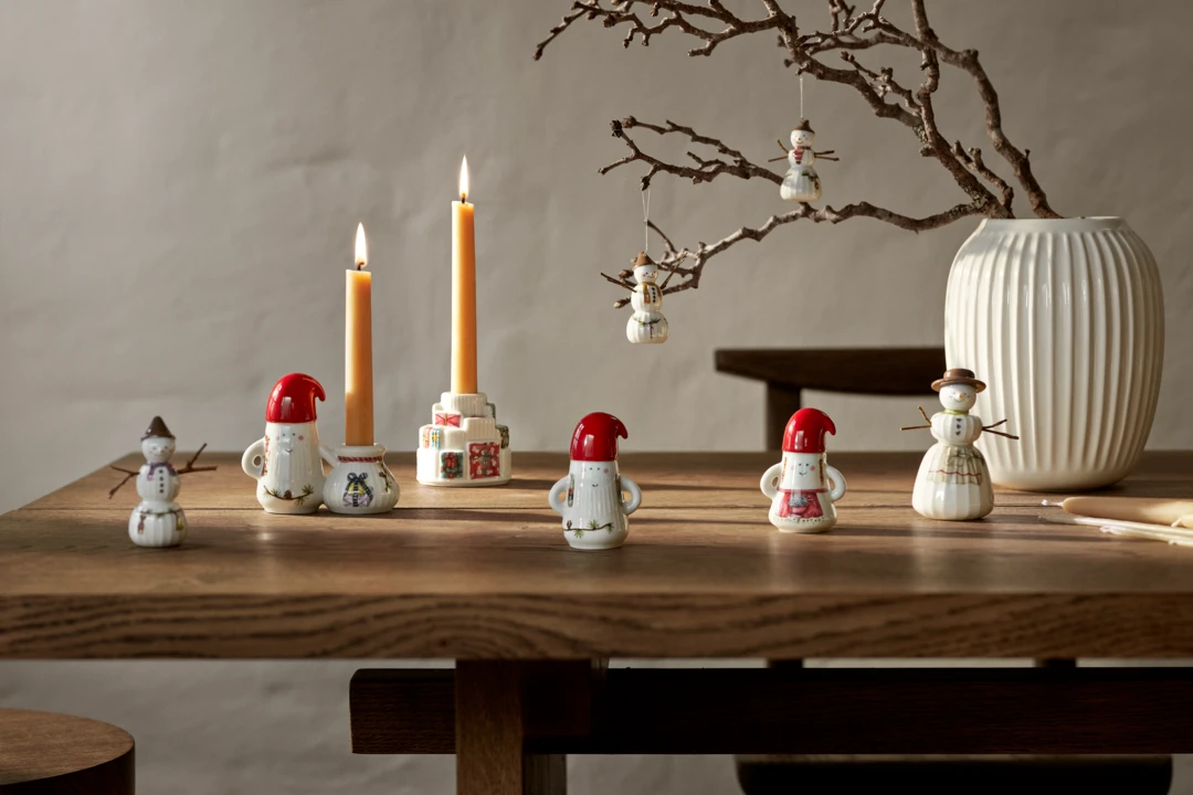 Hammershøi Christmas Nissefar Ø6 cm hvid